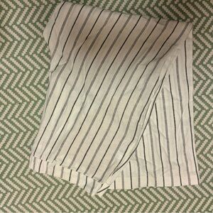 Old Navy Cream and Black Striped Trousers